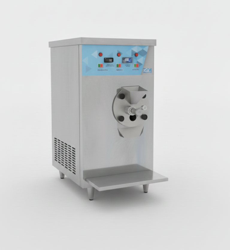 Fabricadora discontinua FD80 de IGM, vista frontal 3/4
