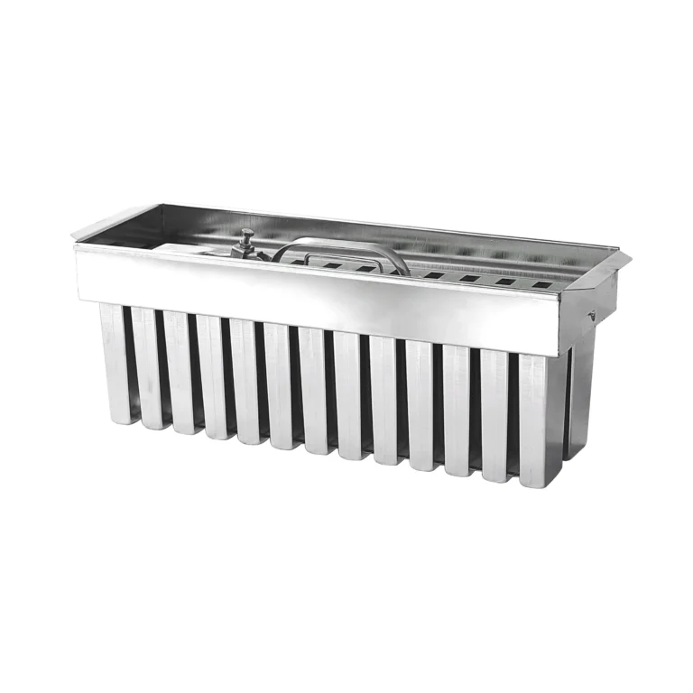 Molde de acero inoxidable para hielo saborizado, cavidades con brida